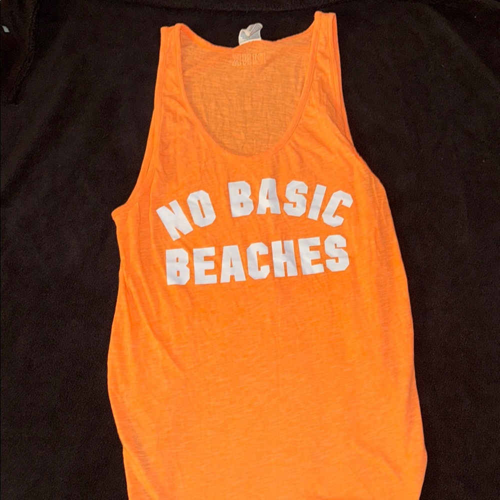Bright orange PINK tank top
